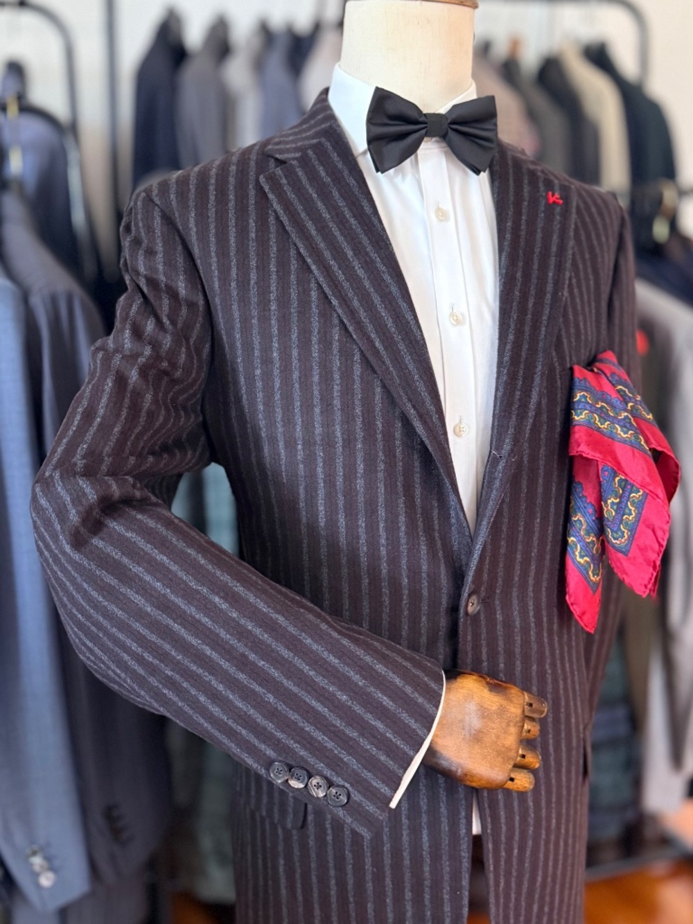 Ultra Rare Isaia Napoli Orylag/Cashgora Blend Brown Sport Coat 44l Us 54l It View 3